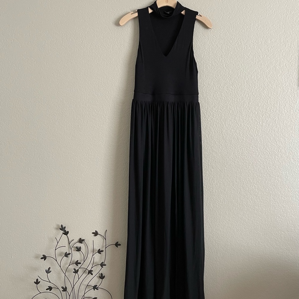 Guess Bodysuit Sheer Mesh Maxi Dress